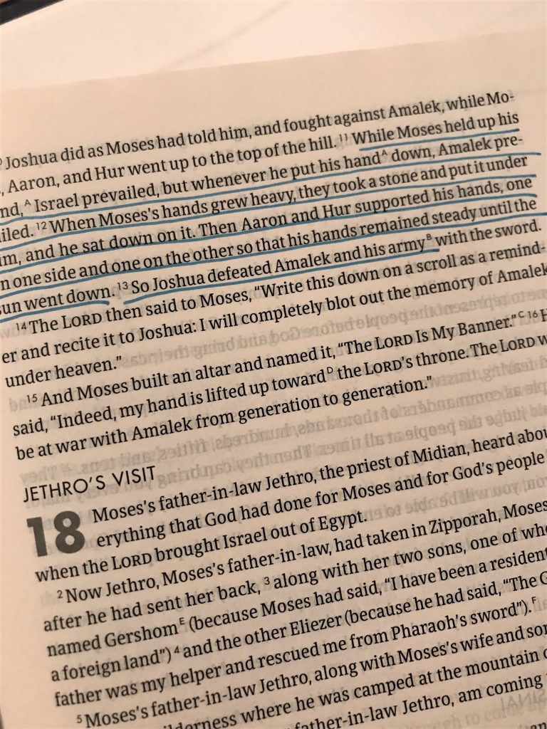 Exodus 17:11-13